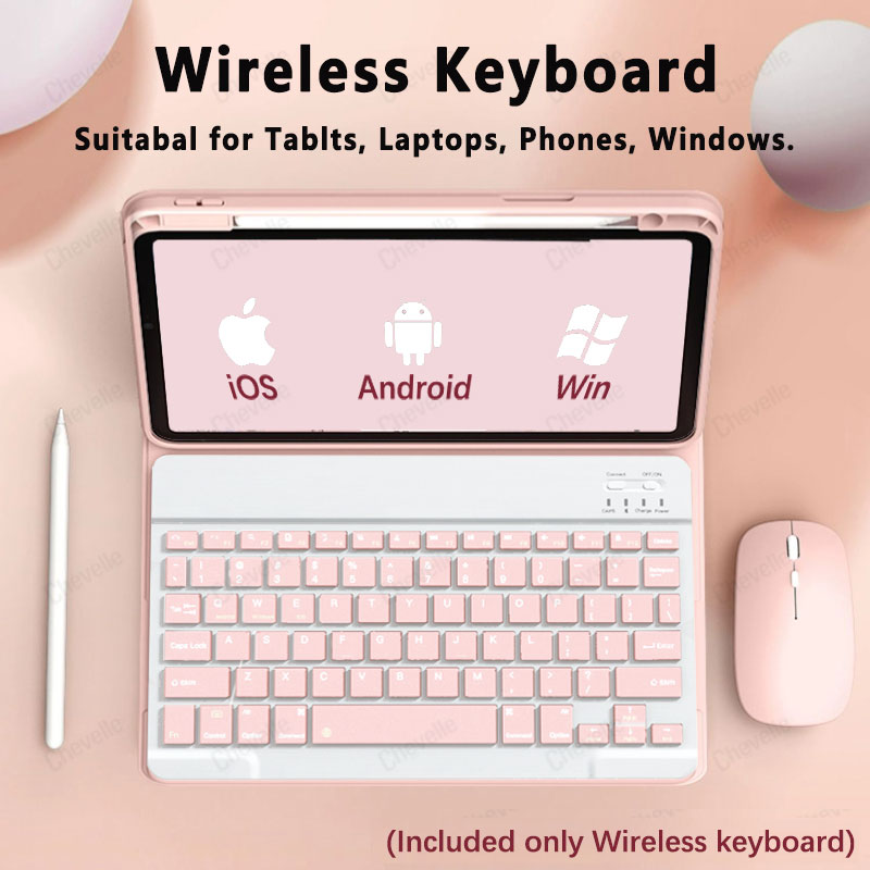 Tablet Accessories Keyboard - Wireless Bluetooth-compatible Keyboard For Android iOS