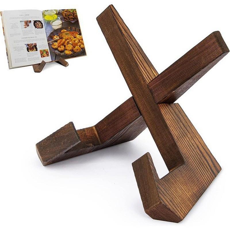Tablet Accessories For Reading - Wooden Document Stand with Adjustable Angle