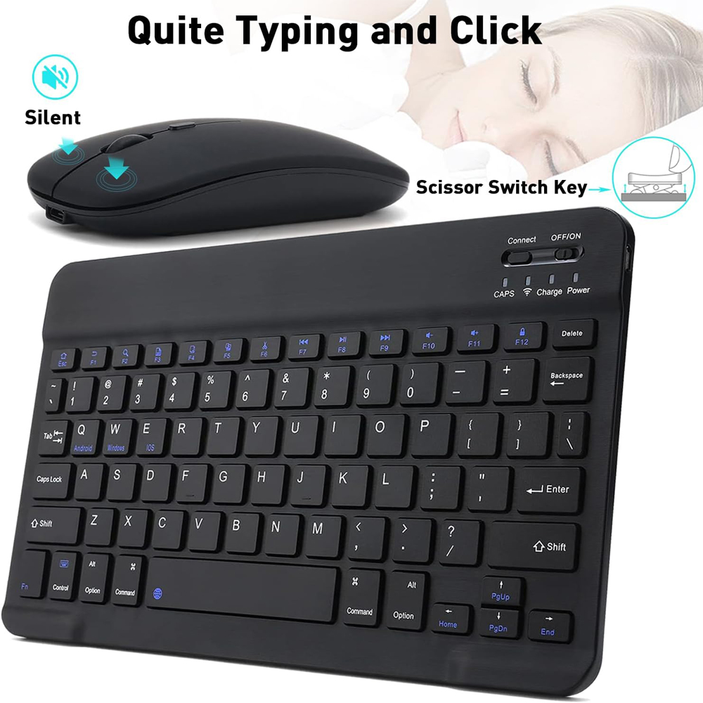 Tablet Accessories Keyboard - 10 lnch Wireless Bluetooth Mini Keyboard