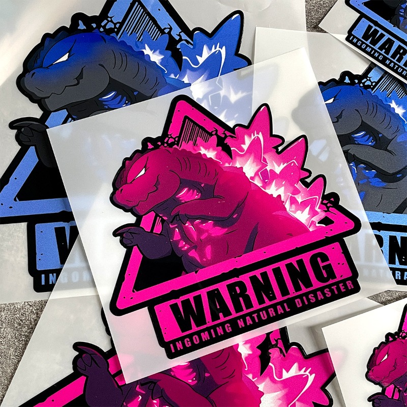 Tablet Accessory - Hot Selling Car Stickers Monsters Godzilla