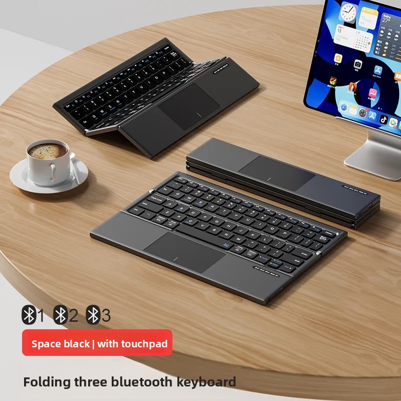 Tablet Accessories Gifts - Tablet Keyboard Triple Fold with Portable