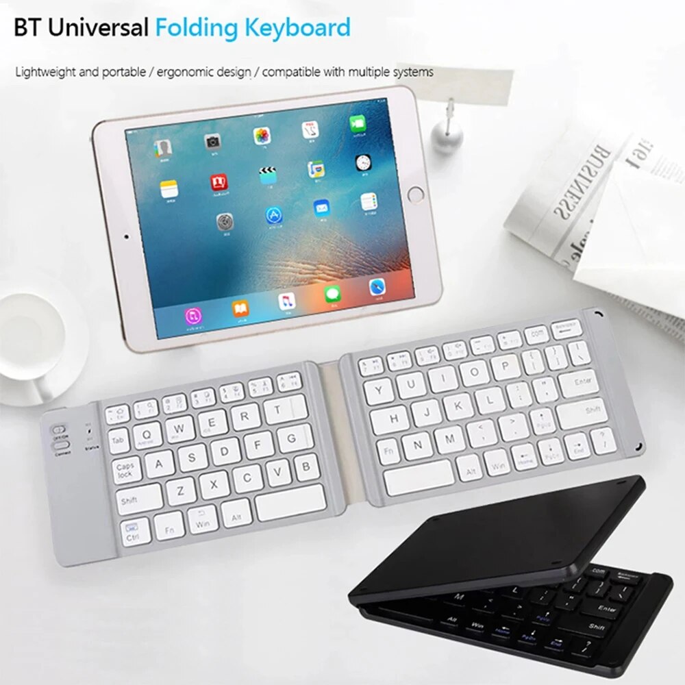 Folding Bluetooth Keyboard For - Tablet Accessories Keyboard 评论和价格