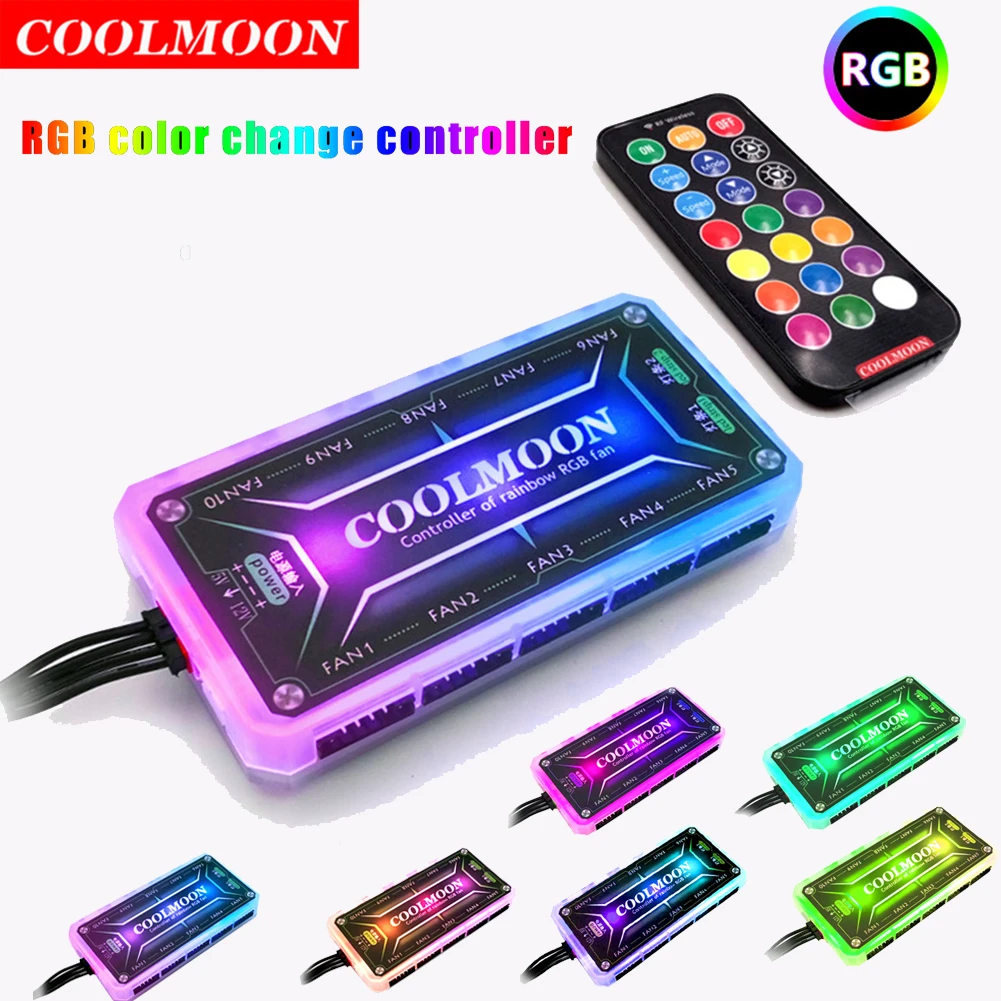 COOLMOON ARGB Controller 12V 5 - Tablet With All Accessories 评论和价格