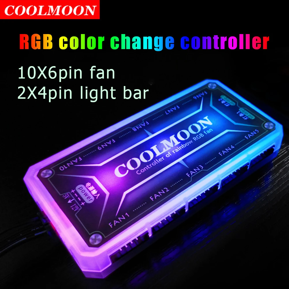 COOLMOON ARGB Controller 12V 5 - Tablet With All Accessories 评论和价格