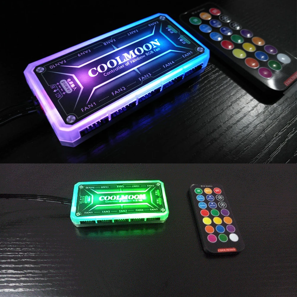 COOLMOON ARGB Controller 12V 5 - Tablet With All Accessories 评论和价格