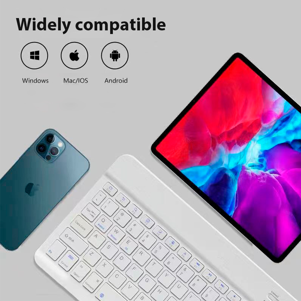 Bluetooth Wireless Keyboard Un - Tablet Accessories Keyboard 评论和价格