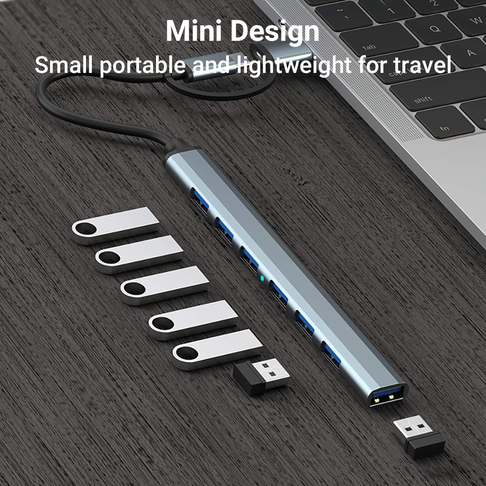 7-in-1 Dual-Head USB-C&USB Doc - Tablet Accessories For Reading 评论和价格