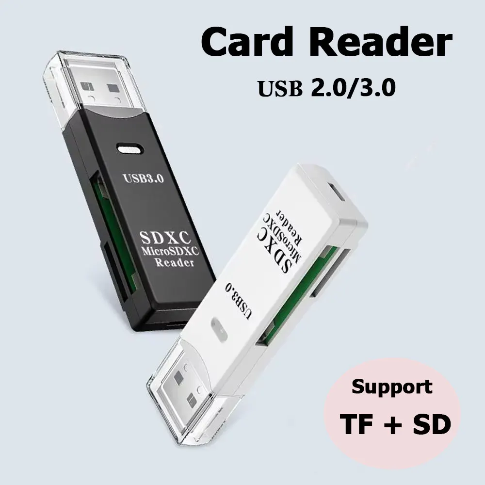 2-in-1 Card Reader USB 3.0/2.0 - Tablet Accessories For Reading 评论和价格