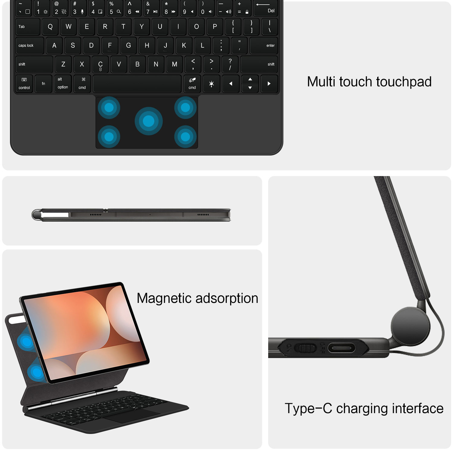 Magic Magnetic Keyboard for Sa - Tablet Keyboard Case 评论和价格