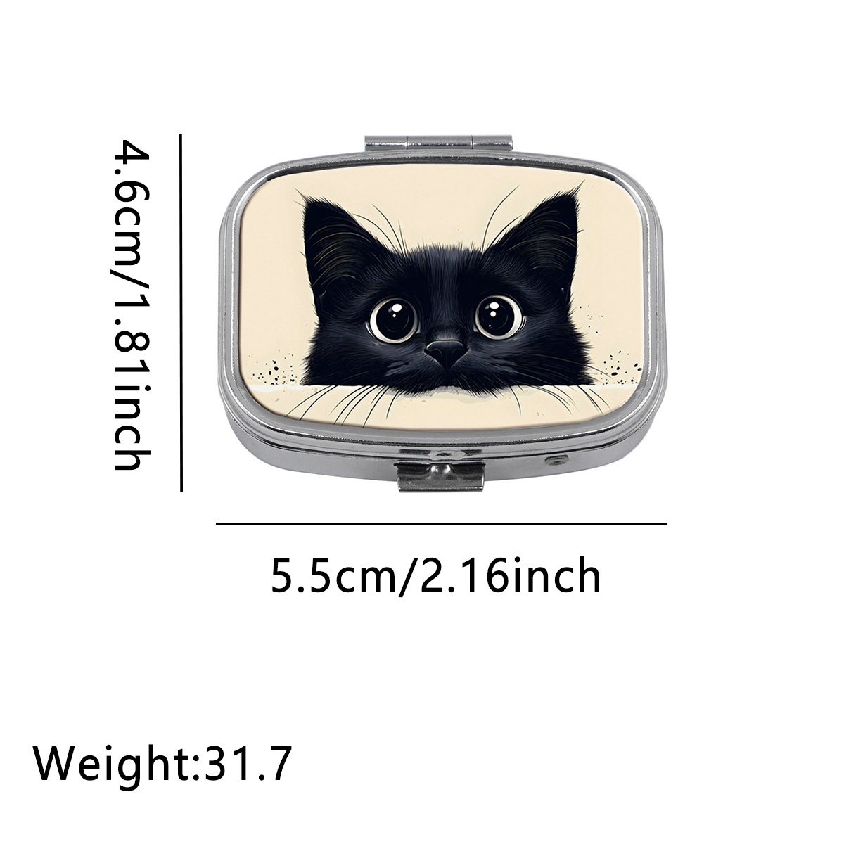 Cute Black Cat Travel Pill Org - Tablet Accessories Case 评论和价格