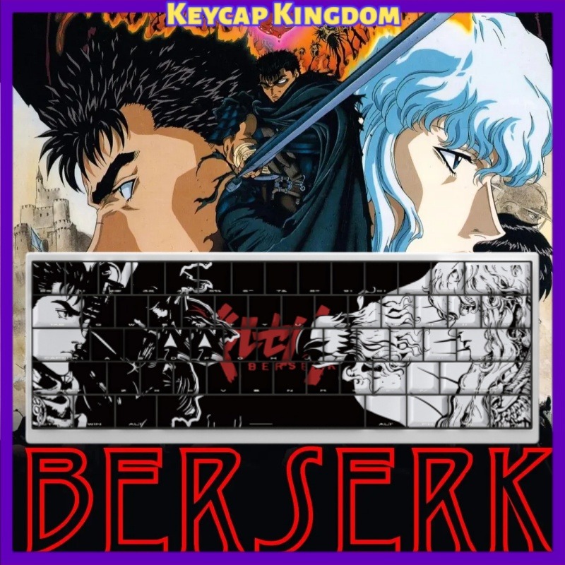 BERSERK Theme Anime Keycap 98  - Tablet Accessories Gifts 评论和价格