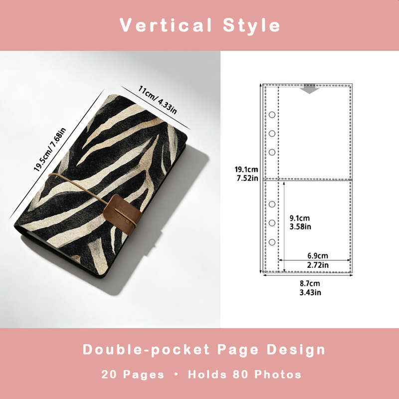 Zebra Stripe Print Photo Album - Zebra Tablet Accessories 评论和价格