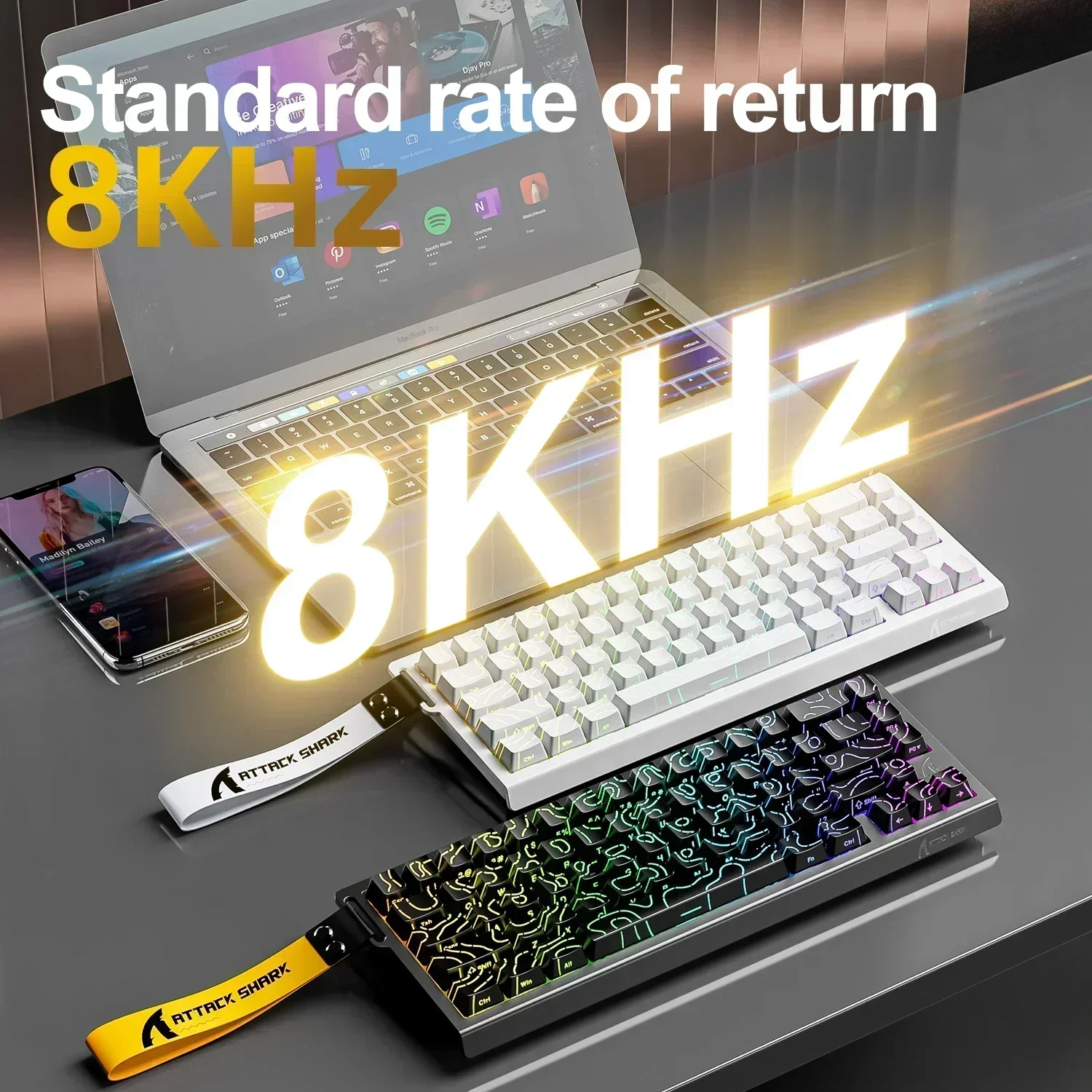 ATTACK SHARK X68HE Magnetic Me - Tablet Accessories Gifts 评论和价格