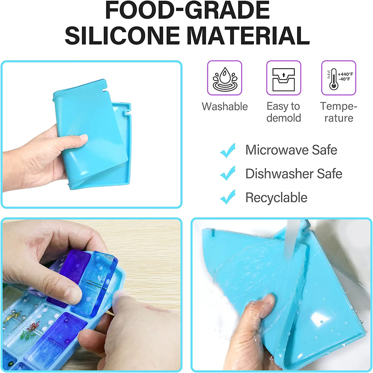 Domino Molds Silicone Epoxy Re - Tablet Accessories Kit 评论和价格